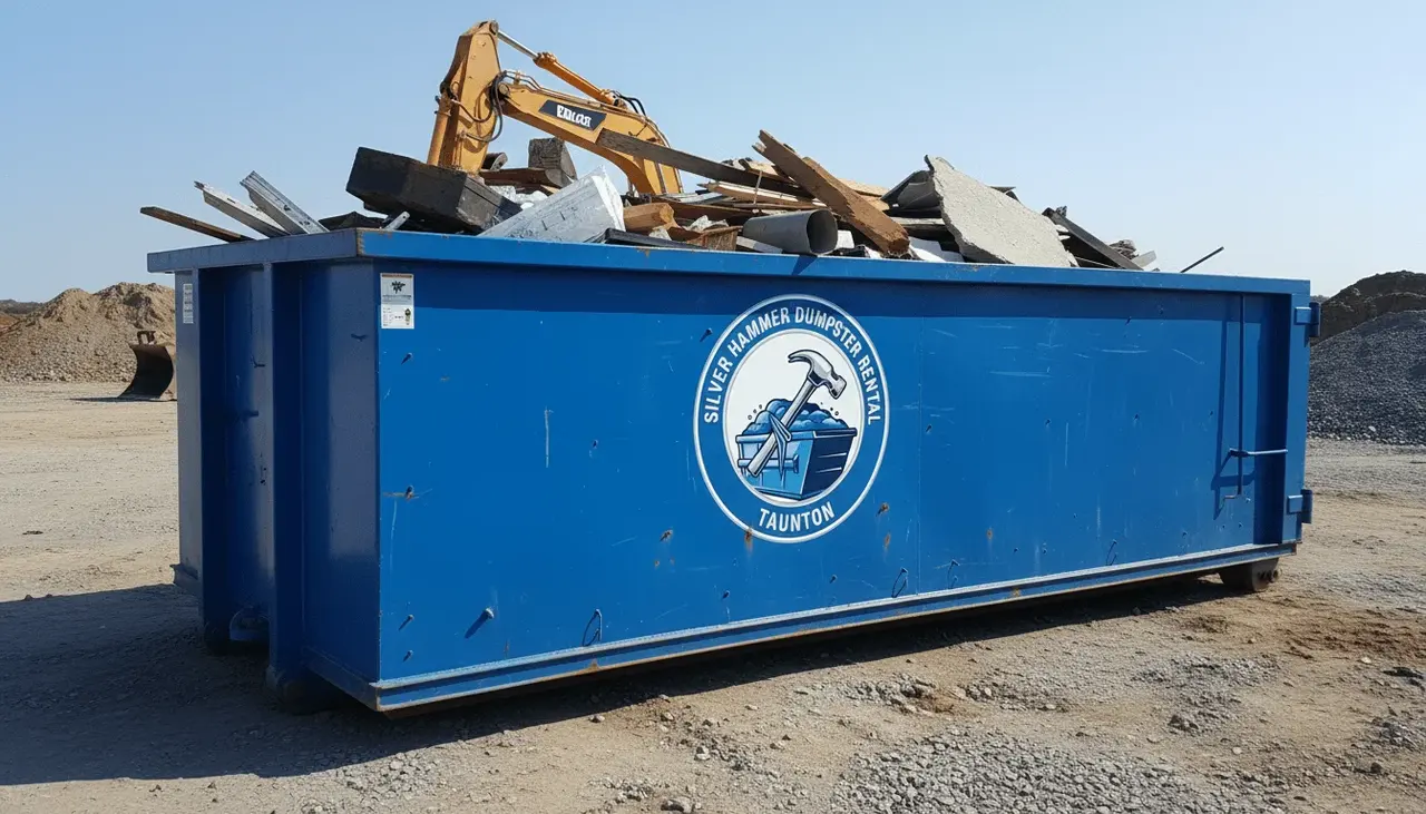 Roll-off truck and container ready for delivery in Taunton, MA